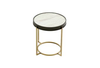 Garda Yan Sehpa Seramik Yuvarlak